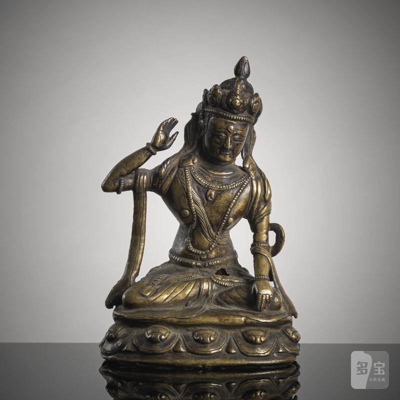 A BRONZE FIGURE OF NAMPAR GYALWA